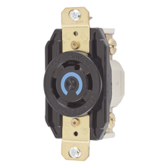 Receptáculo con Bloqueo de Media Vuelta Industrial 30 A 250 V CA / 3 Polos 4 Hilos / Nema L15-30R.
