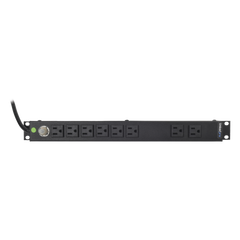Multicontacto Horizontal (PDU) de 8 Contactos (NEMA 5-15R) Rack 19" 1UR. Voltaje Entrada/Salida: 120Vca/15A