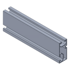 Basel N Rail 4.72 /Riel de Aluminio para Montaje de Modulos Fotovoltaicos / Aluminio Serie 6000 / 3.74 kg por Pieza / Compatible con Techos Planos e Inclinados