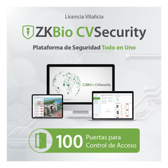 Licencia para ZKBio CVsecurity permite gestionar hasta 100 puertas para control de acceso