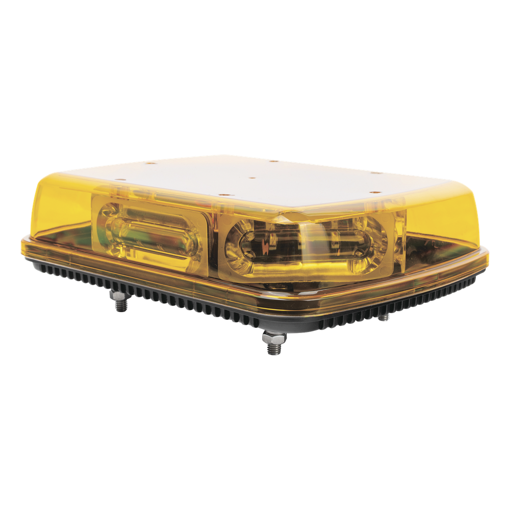 Mini Barra  con 18 Poderosos LEDs, Color Ámbar Con Montaje Fijo de Tornillos