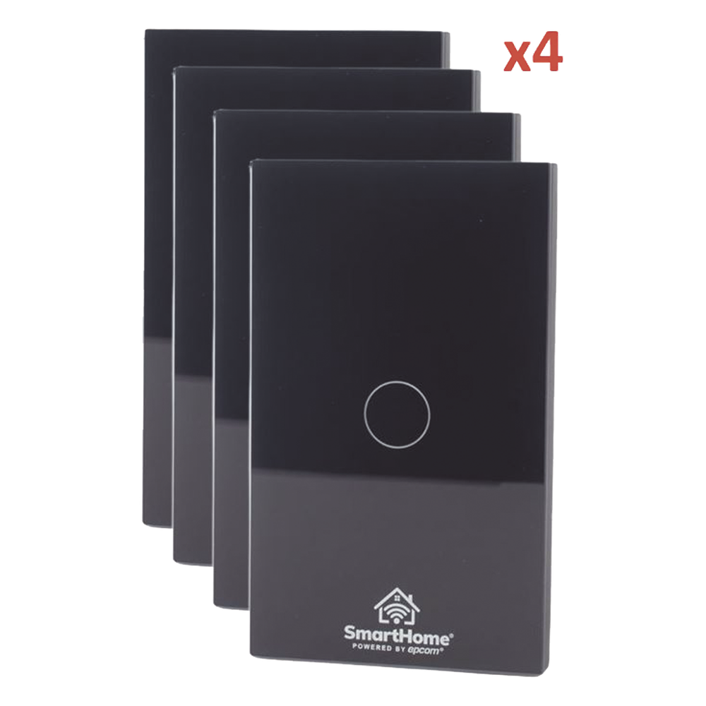(Wifi) KIT 4 apagadores inteligentes Wifi compatibles con Alexa y GoogleHome