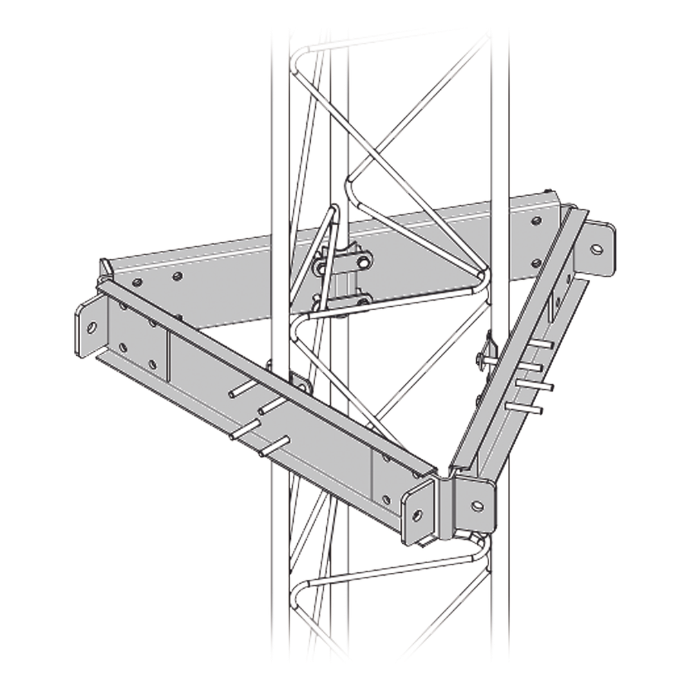 Estabilizador de Torre para Tramos STZ-35G Galvanizado por Inmersión en Caliente.