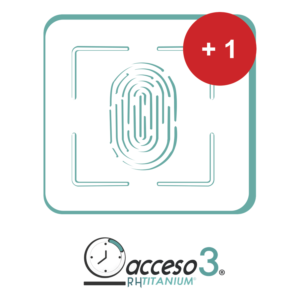 [BAJO PEDIDO] Expansión (Checador adicional) para Software de Tiempo & Asistencia compatible con SISTEMAS DE NOMINA / Acceso3 - TITANIUM
