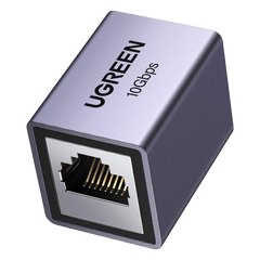 Acoplador STP (Extensor de Cable Ethernet RJ45) | 10Gbps | Blindado | Compatibilidad con Cat8 Cat7 Cat6 Cat5e | Hasta 100 Metros (328.08 Pies) | Aleación de Aluminio