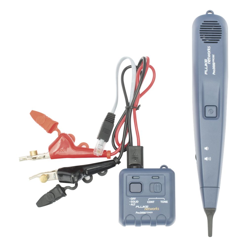 Generador y Sonda (Detector) de Tonos PRO3000, Para Identificación de Señales Analógicas en Cableado Inactivo
