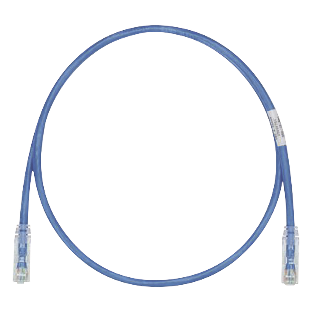 Cable de Parcheo TX6, UTP Cat6, 24 AWG, CM, Color Azul, 10.67 Metros (35 Pies)