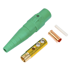 Conector camlock 400 AMPERES HEMBRA COLOR VERDE
