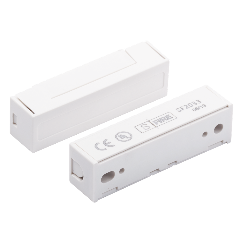 Contacto Magnético para Puertas y Ventanas / GAP 30 mm (1.18 in) / Blanco / Switch NC / 12 VCC