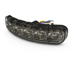 Luz Auxiliar Flexible de 12 LED, Rojo/Blanco, Lente Transparente