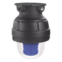 Luz LED, a prueba de explosiones, UL y cUL para Clase I, División 1, Grupo C y D; Clase I, División 2, Grupos A y B; Clase II, División 1, Grupos E, F y G; Clase III, 120-240 VCA, Azul