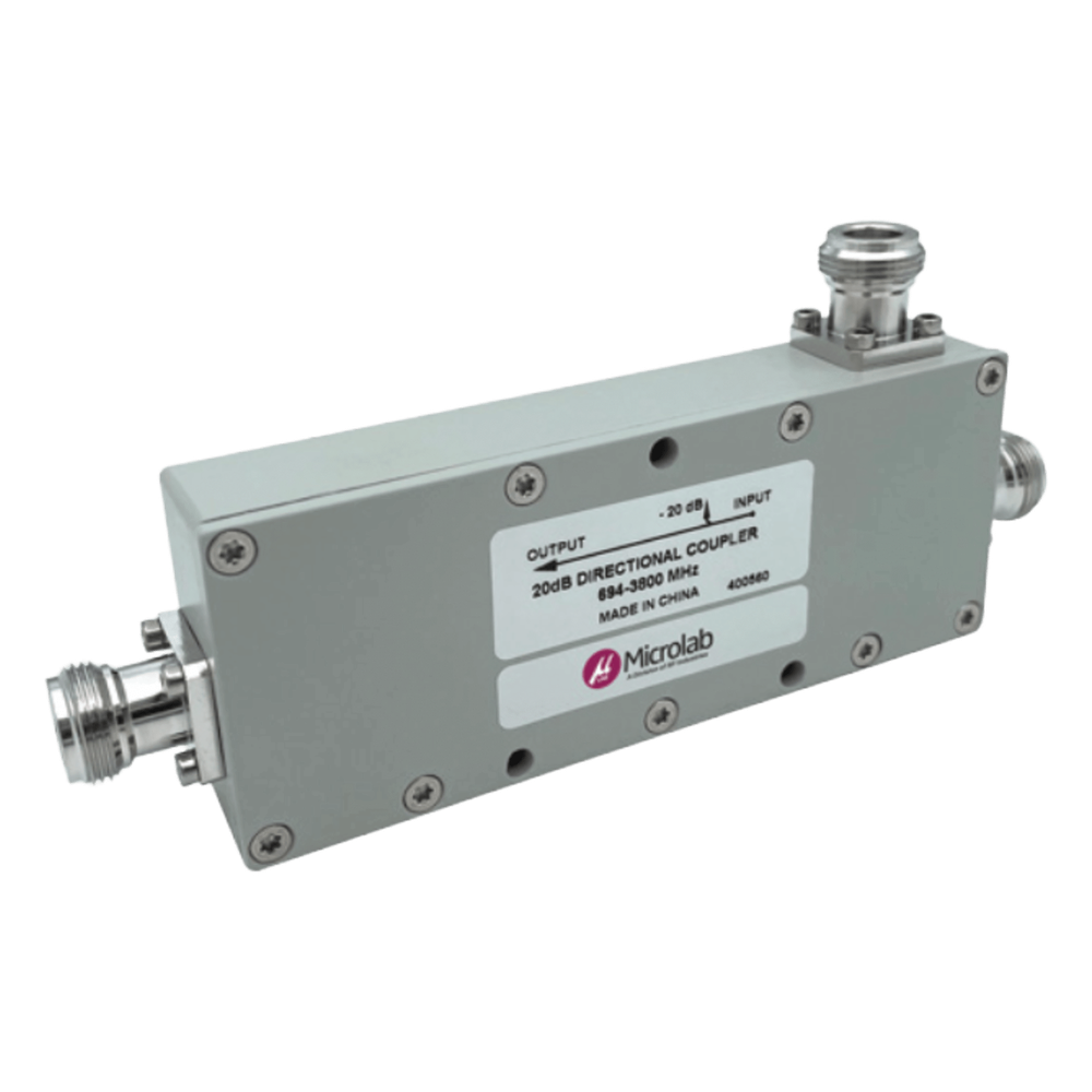 Acoplador Direccional / 694-3800 MHz / 300W / N hembra / 13 dB / PIM < -155 dBc / IP65 / Bajo Pérdida