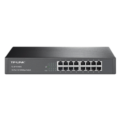 Switch no administrable de 16 puertos 10/100 Mbps de escritorio y para montaje en rack