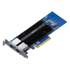 Adaptador de Red Synology E10G30-T2 | Doble Puerto 10 GbE | PCIe 3.0 x8 | Compatible con Synology | Link Aggregation.