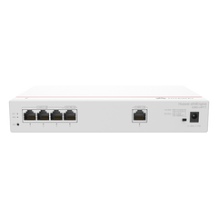 Router Multi-Servicio / 1 puerto 10/100/1000 Mbps(WAN) / 4 puertos 10/100/1000 Mbps(LAN) PoE+ (802.3af/at) / 50W / Rendimiento 1 Gbps / Controla hasta 32 APs / Hasta 150 Clientes / Administración Nube Gratis