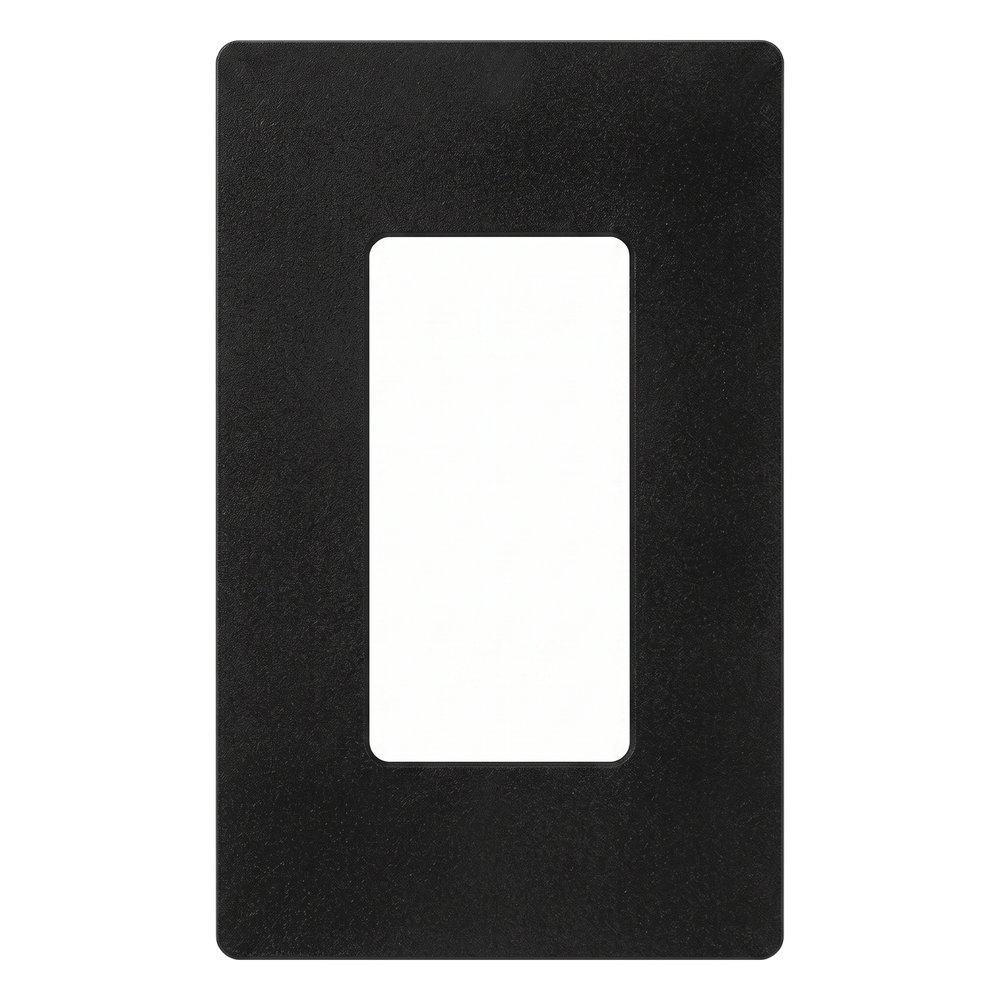 Placa de pared Satin Colors de 1 espacio sin tornillos visibles, acabado satinado color Midnight, para atenuadores e interruptores Lutron Maestro, Diva, Skylark y controles Pico