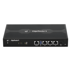 EdgeRouter 4, con 3 puertos 10/100/1000 Mbps + 1 puerto SFP, con funciones avanzadas de ruteo