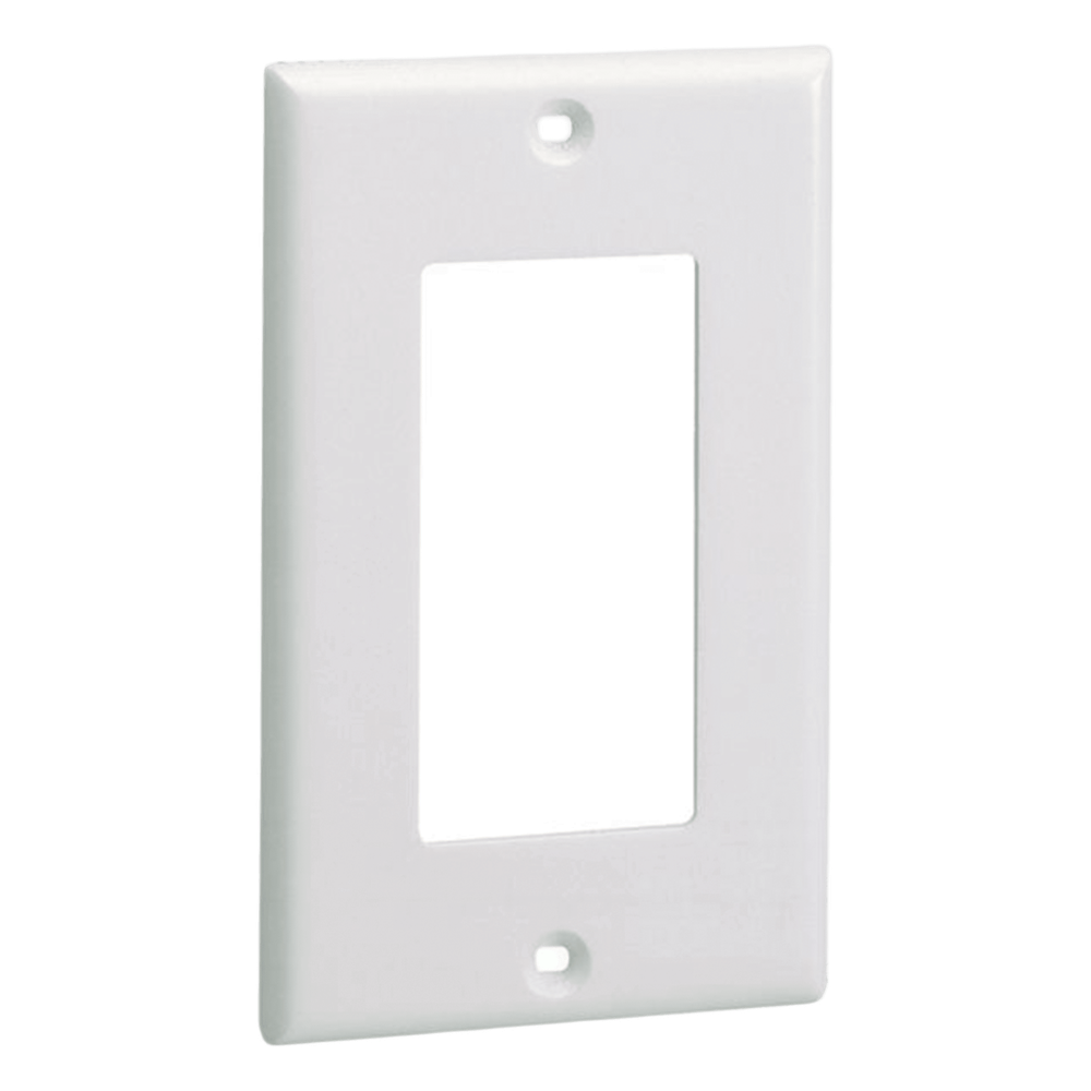 Placa de Pared Frontal Estándar GFCI, Material ABS, Color Blanco
