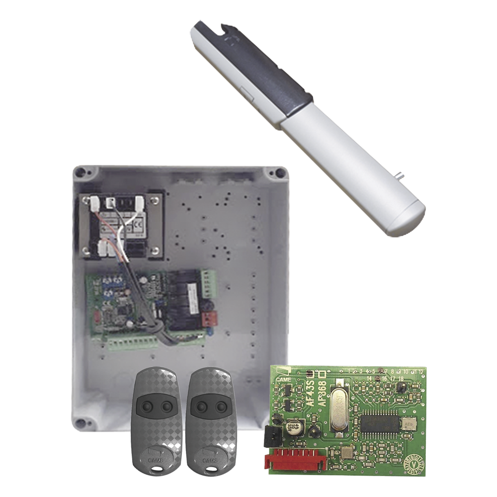 Kit de Operadores para Automatizar Portones Vehiculares Abatibles de 2 hojas / 3 m / 400 kg / Uso residencial