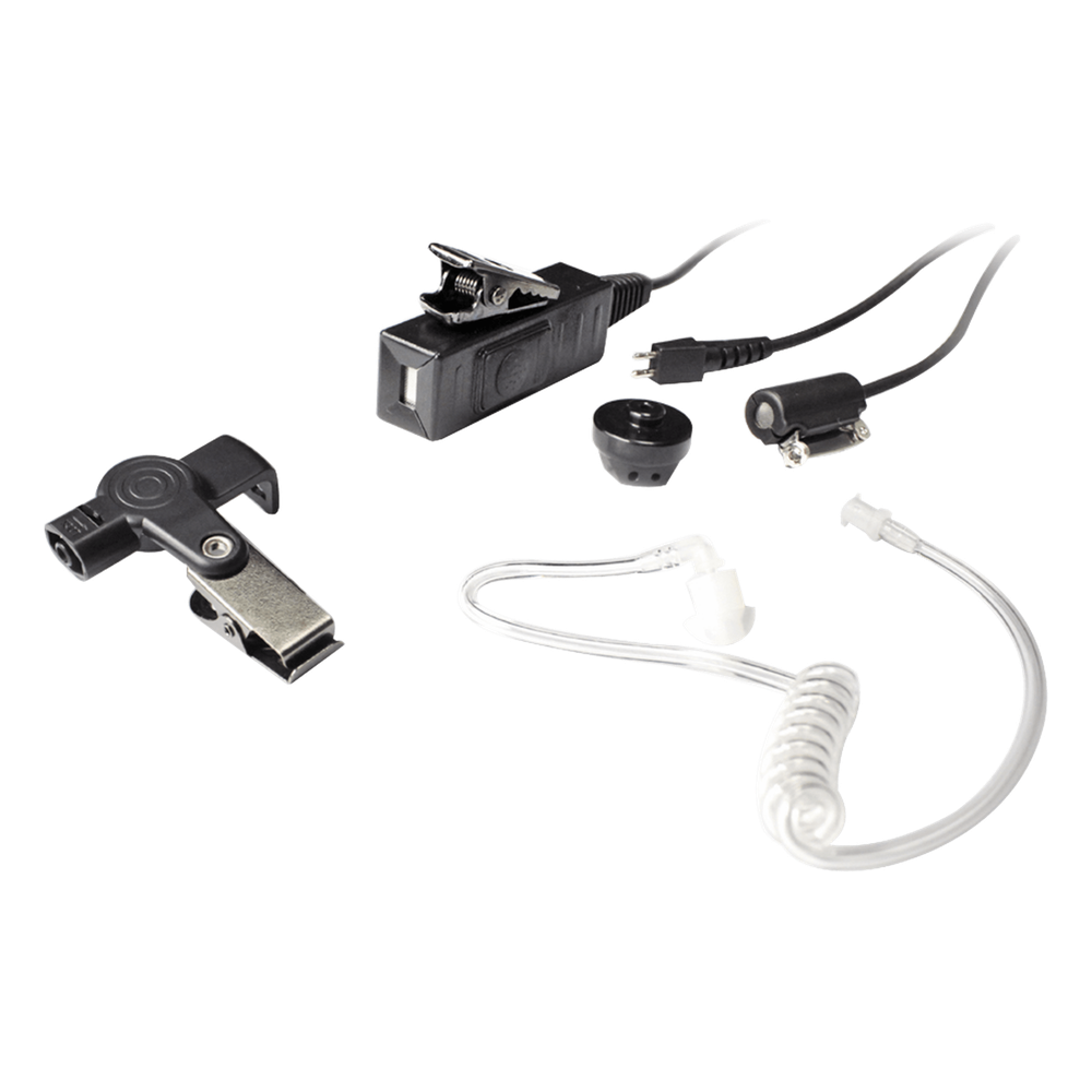 Micrófono - audífono de tres cables con tubo acústico de grado médico con conector multipin para HYTERA y TELOX