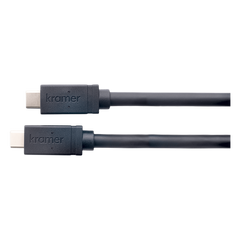 Cable Activo Híbrido AOC USB-C (M) a USB-C (M) | USB 3.2 Gen-2 SuperSpeed+ | 10 Gbps | 4K@60 Video | Carga 60W | K-Lock | 15.2 mts