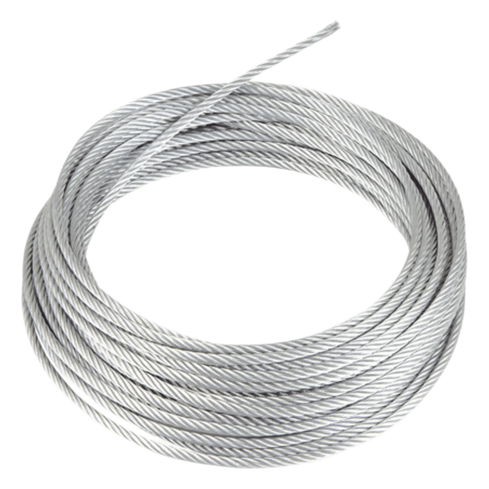 Rollo o carrete de 200 Metros de Retenida de 1/8" de Alta Resistencia, Galvanizado clase A.