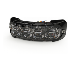 Luz Auxiliar Flexible de 8 LED, Azul/Blanco, Lente Transparente