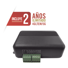 Controlador 4GLTEM / 4 ENTRADAS Y 2 SALIDAS / 2 AÑOS ILIMITADOS INCLUIDOS / Activacion Remota /Notificacion PUSH e EMAIL / APP SIN COSTO / Soporte para Reporte a Central de Alarma