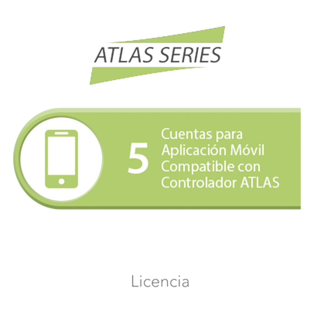 Licencia de 5 cuentas para aplicación Móvil compatible con controlador ATLAS