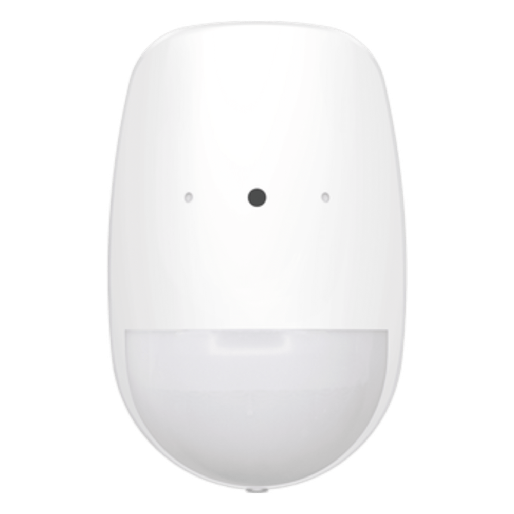 Sensor de Movimiento PIR y Ruptura de Cristal Inalámbrico / Detección PIR 12 m (39.4 ft) / Cobertura 85.9° / Ruptura de Cristal 8 m (26.2 ft) / 120° / Inmunidad a Mascotas 30 kg (66 lb) / Batería 4 Años / AX PRO Hikvision