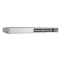 Switch PoE+ Stackeable Capa 3, 20 puertos 10/100/1000 Mbps + 4 x 100M/1G/2.5/5G-T + 4 puertos SFP+ 10 G, hasta 740 W, fuente redundante