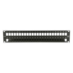 Patch Panel 10G MAX UTP / 48 Puertos Vacíos / 1U Rack 19" / Compatible Z-MAX y UltraMAX / Color Negro / Administrador de Cable Integrado
