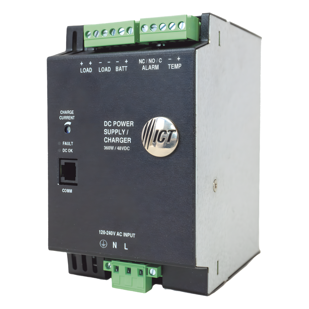 Fuente de Poder Industrial de 480W, salida 48 Vcc, para montaje en riel Din