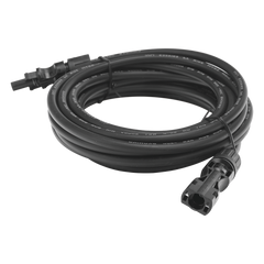 Cable Fotovoltaico 2.5 m, Negro, Calibre 10 AWG con Terminales MC4 en Ambos Extremos