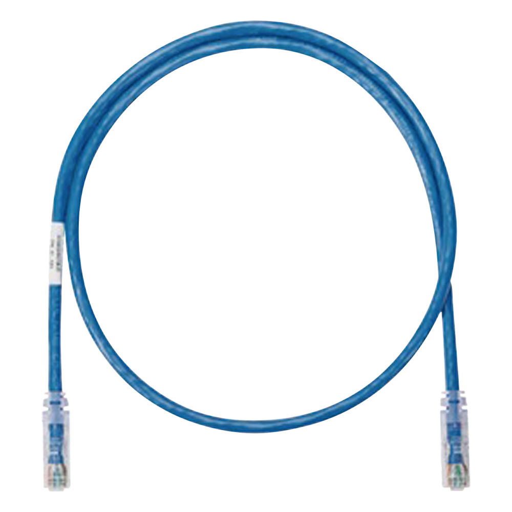 Cable de Parcheo UTP Categoría 6, con Plug Modular en Cada Extremo - 0.3 Metros (1 Pie) - Azul