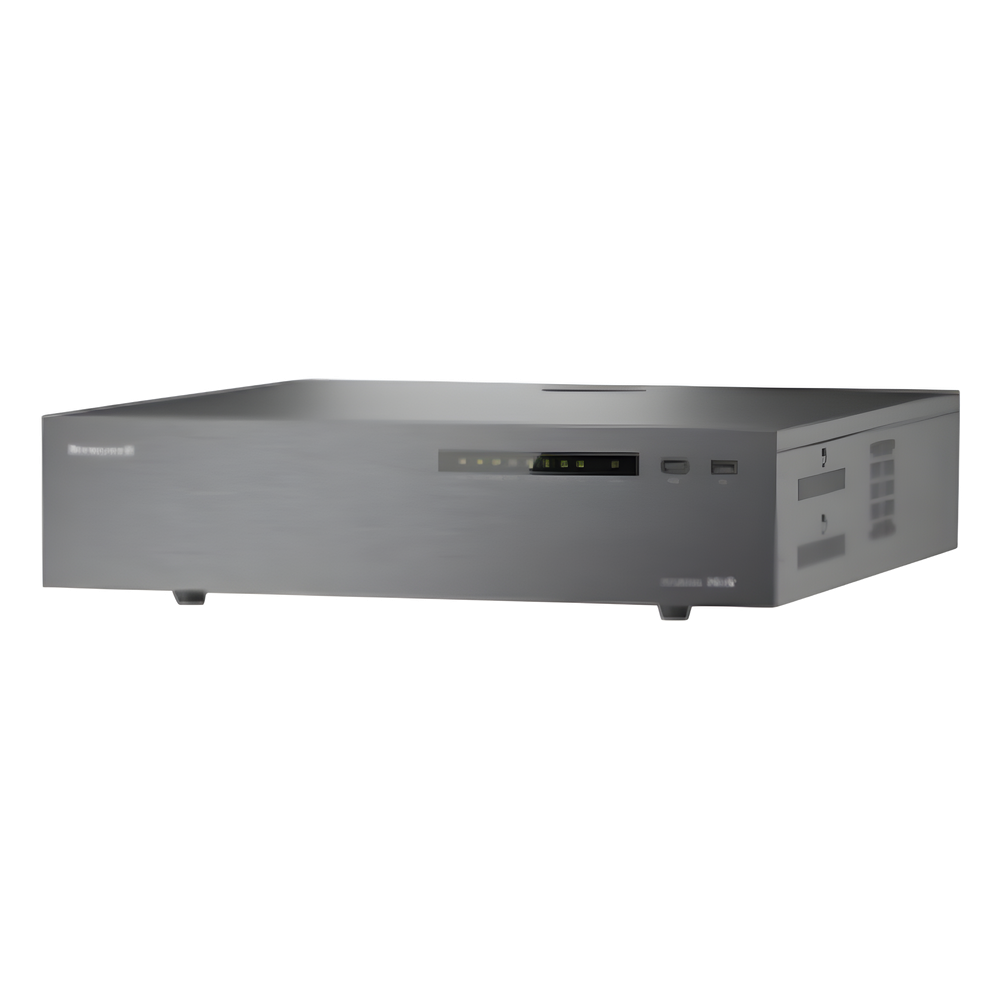 NVR / 64 Canales IP / 4K UHD / H.265 400 Mbps / 8 Bahías HDD 16 TB / RAID 1/5/6 / ONVIF / NDAA