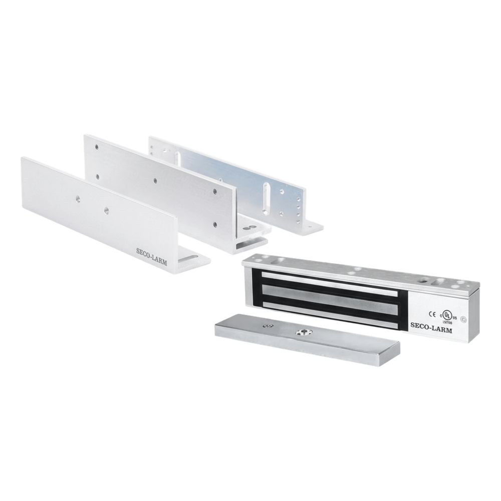 Kit Para Control de Acceso Incluye Chapa Magnética de 600 Lbs / Montaje En Z y L /  Uso Interior / Certificación UL / Color Plata