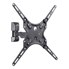 Soporte de pared para pantallas de 32-60 pulg. (81.28-142.24 cm) / VESA desde 100 x 100 hasta 400 x 400 / Carga Máxima 25 kg (55 lb) / Extensión 226 mm / Inclinación +10°  / Instalación Hook-and-Hang / Acabado Epoxíd
