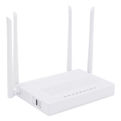 ONU Dual GPON/EPON / Wi-Fi Doble Banda 2.4 y 5 GHz / Soporta MESH / 2 Puertos Gigabit / 1 Puerto PON SC/APC / 1 puerto CATV / Hasta 1200 Mbps vía Wi-Fi