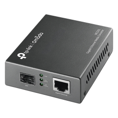 Convertidor Fibra Óptica Monomodo o Multimodo / 1 Puerto SFP 1000 Mbps / 1 Puerto RJ45 10/100/1000 Mbps / Plug and Play