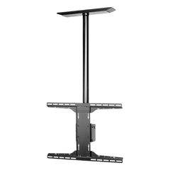 Soporte de techo universal para Pantallas de 32" a 90" / Capacidad de Carga 68.2 kg / Patrón de Montaje hasta 600 x 400 mm / Columna de Aluminio de 36" / Inclinación Ajustable -5° a 20°