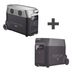 Kit de Estación de Energía Portátil 3600Wh + Batería Externa 3600Wh (7200Wh)