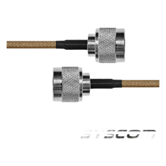Jumper de Cable Coaxial de 60 cm (23.62 Pulgadas), con Conectores N Macho Ambos Extremos
