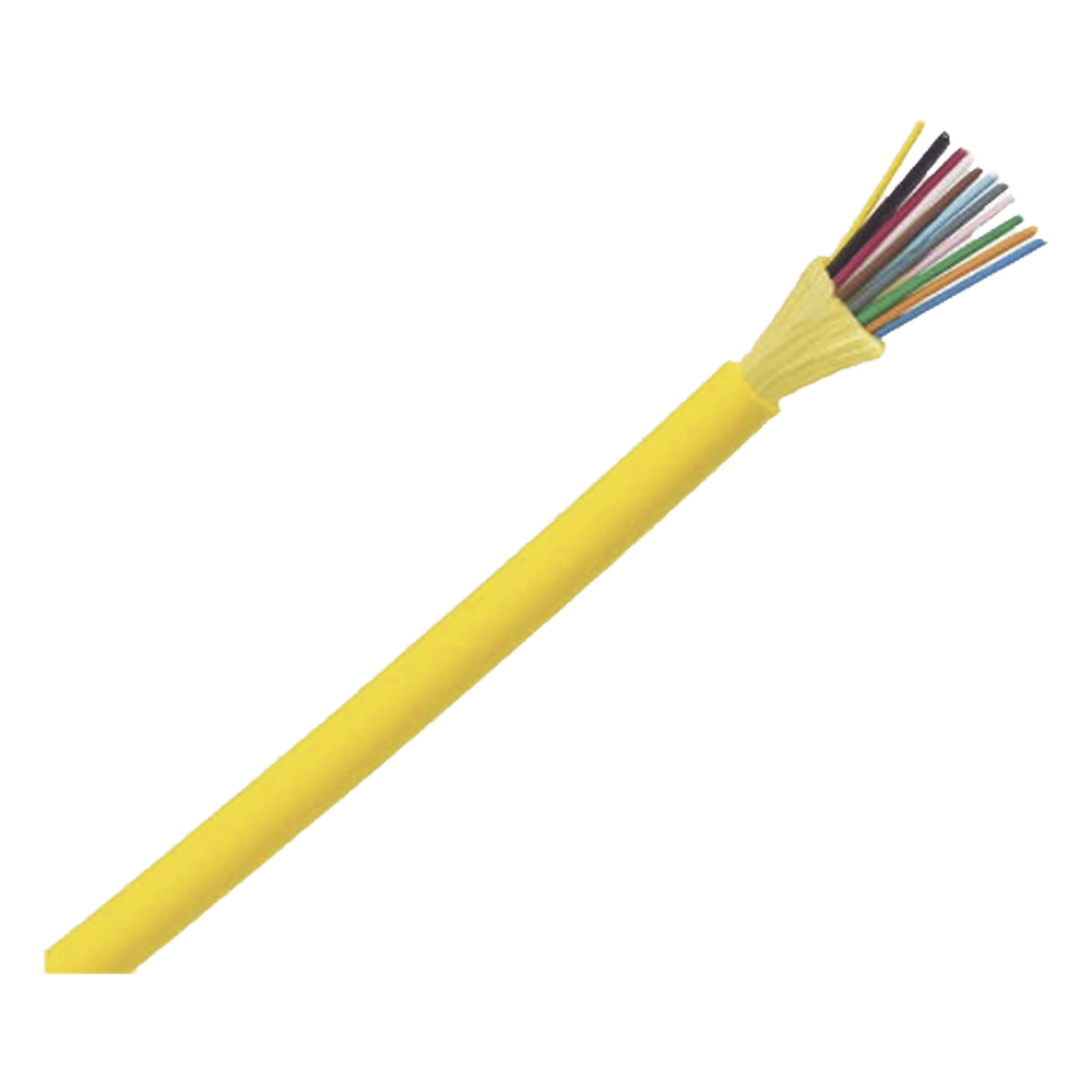 Cable de Fibra Óptica de 24 Hilos, Monomodo OS2 9/125, Interior, Tight Buffer 900um, No Conductiva (Dieléctrica), LSZH, Precio Por Metro