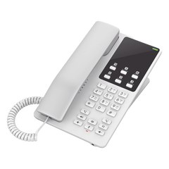 Teléfono IP Hotelero, 2 líneas SIP con 2 cuentas, codec Opus, IPV4/IPV6, color blanco, con gestión en la nube GDMS