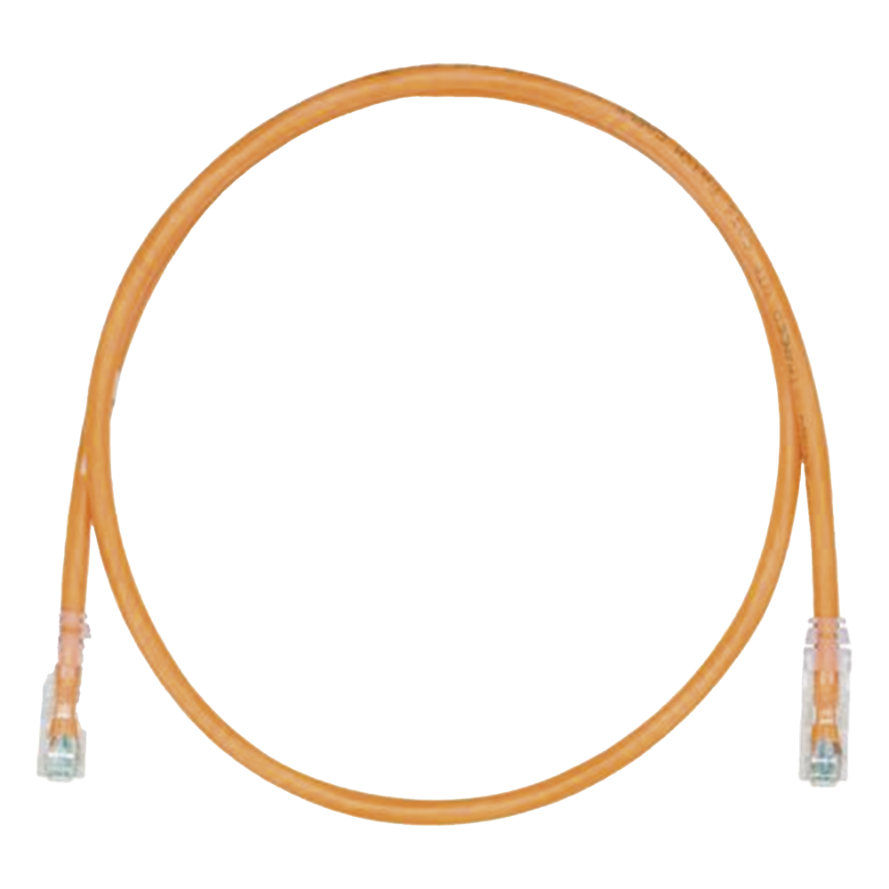 Cable de Parcheo TX6, UTP Cat6, 24 AWG, CM, Color Naranja, 8 Metros (26.25 Pies)