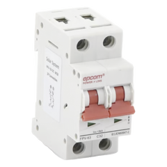 Protección Térmica/ Interruptor 2P, 32A,  Corriente Directa  800 Vcc para Aplicación Fotovoltaica Montaje Riel DIN