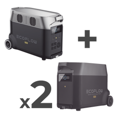 Estación de Energía Portátil DELTA PRO 3600Wh Litio LFP / 5 AC 3600W (7200W Pico) / 2 USB-C 200W / Capacidad para Aumentar Respaldo / Cargador de Coche 10A a 12.6V / Conectividad WiFi y Bluetooth (App) / Carga Solar 1600W Ma