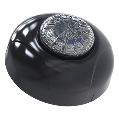 Estrobo Oculto de 12 LED, Brida negra, 12 Vcd, Clara, Lente transparente
