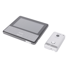 KIT DE VIDEOPORTERO IP COLOR NEGRO / Apertura con app / Súper elegante / Monitor WIFI / Alimentación 110vca